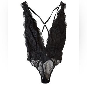 Victoria’s Secret Lace & Rhinestone Plunge Teddy NWOT